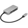 Sandberg USB-C Multi Card Reader Pro, CF, MMC, MicroSD (TransFlash), SD, SDHC, SDXC, xD, zwart, USB 3.2 Gen 1 (3.1 Gen 1) Type-C, 1 stuk, 82 mm, 23 mm
