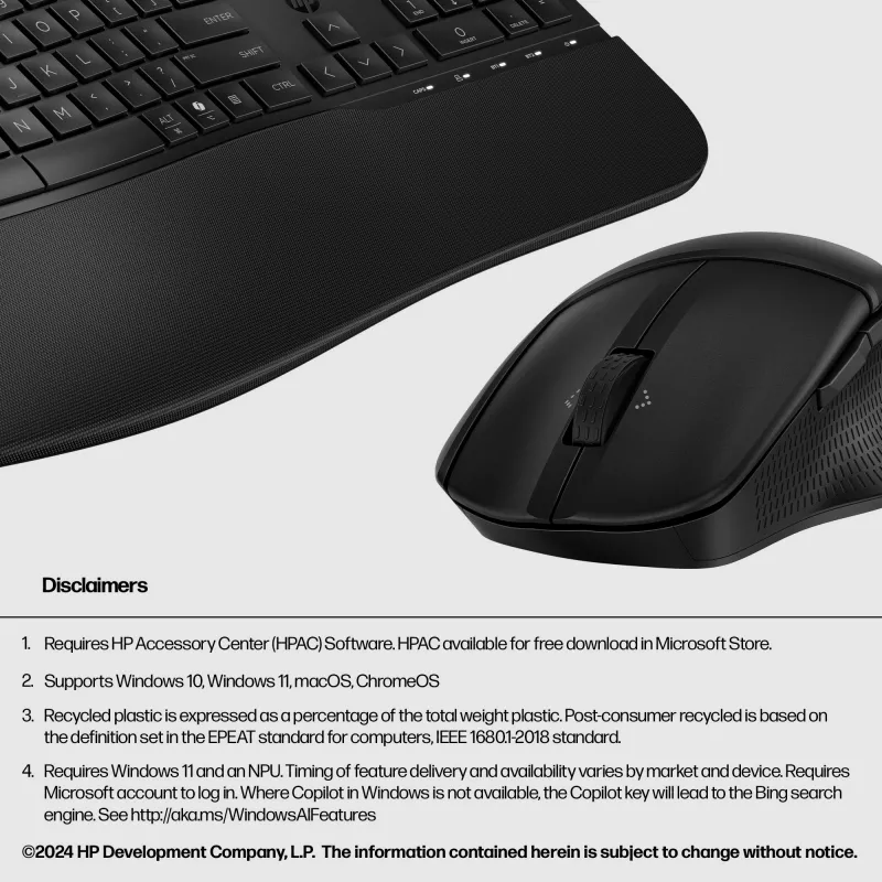 HP 685 Comfort Dual-Mode toetsenbord- en muisset Full-Size draadloos Bluetooth
