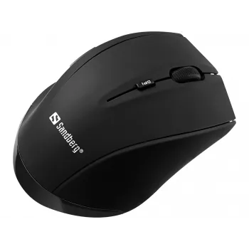 Sandberg draadloze muis Pro, rechtshandig, optisch, RF Wireless, 1600 DPI, zwart