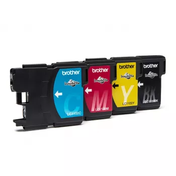Brother LC1100VALBP inktpatroon 4 stuks origineel zwart, cyaan, magenta, geel