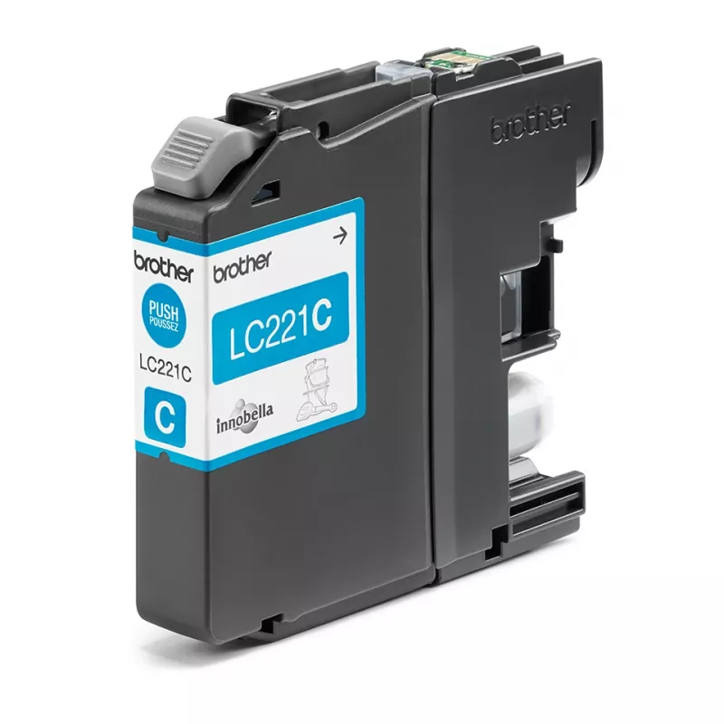 Cartridge Brother LC-221C blauwe inkt 260 pagina's DCPJ562DW MFCJ480DW