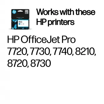 Cartridge HP 953 cyaan 630 pagina's