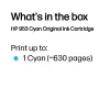 Cartridge HP 953 cyaan 630 pagina's