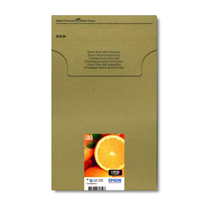 Epson oranje multipack 5 kleuren 33 Claria Premium Ink EasyMail-pack