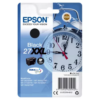 Epson inktpatroon singlepack zwart 27XXL DURABrite Ultra inkt