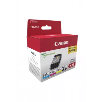 Canon 1998C006 inktcartridge 4 stuks origineel zwart, cyaan, magenta, geel