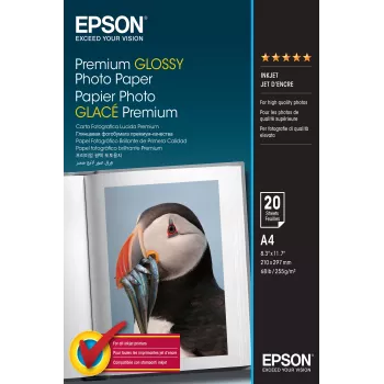 Epson Premium Glossy fotopapier - A4 - 20 vel