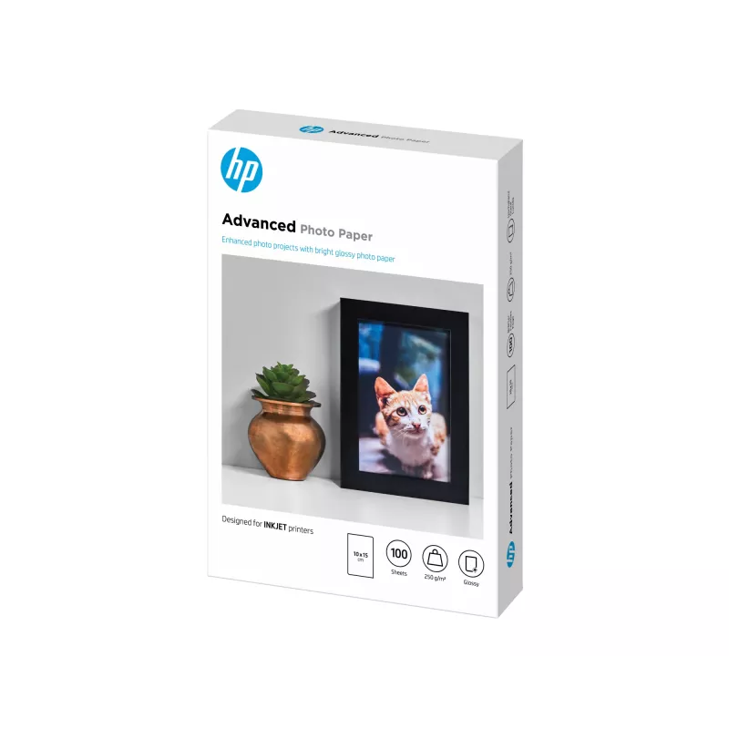 HP Advanced fotopapier glanzend 250 g/m2 10 x 15 cm (101 x 152 mm) 100 vel