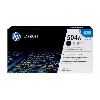 Toner HP Cartridge No 504A HP 504A zwart 6000 pagina's