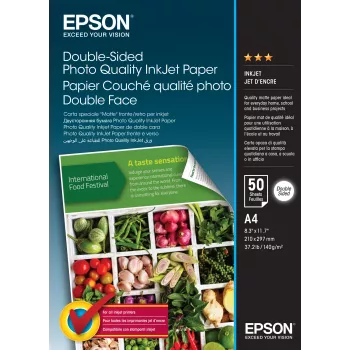 Epson dubbelzijdig fotopapier in fotokwaliteit - A4 - 50 vel