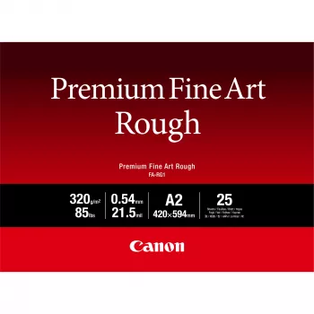 Canon FA-RG1 Premium Fine Art Rough papier, A2, 25 vel, 330 g/m², inkjet, A2, 25 vel, 540 µm, Canon ImagePROGRAF PRO-1000