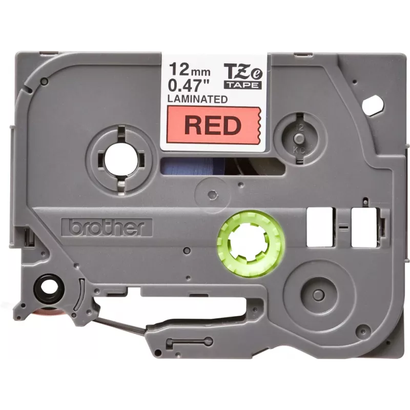 Brother TZE-431 labeltape zwart op rood
