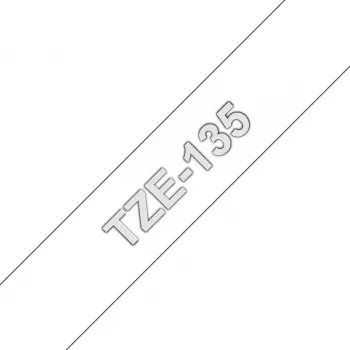 Labeltape Brother TZE-135 12 mm zwart op wit