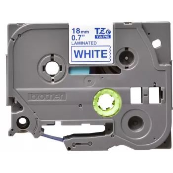Brother TZE-243 labeltape blauw op wit