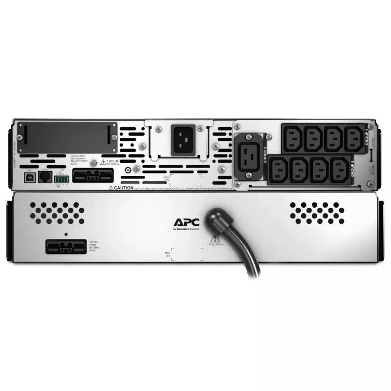 APC Smart-UPS X SMX2200RMHV2U - 2200VA, 8x C13 + 1x C19 stopcontact, USB, uitbreidbare looptijd