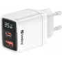 Oplader Sandberg 2in1 1xUSB-C 1xUSB 35W Indoor AC Universeel