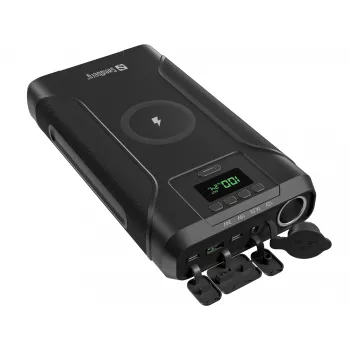 Sandberg Survivor Powerbank 7in1 76800, 76800 mAh, Lithium-Ion (Li-Ion), draadloos laden, 3,6 V, zwart