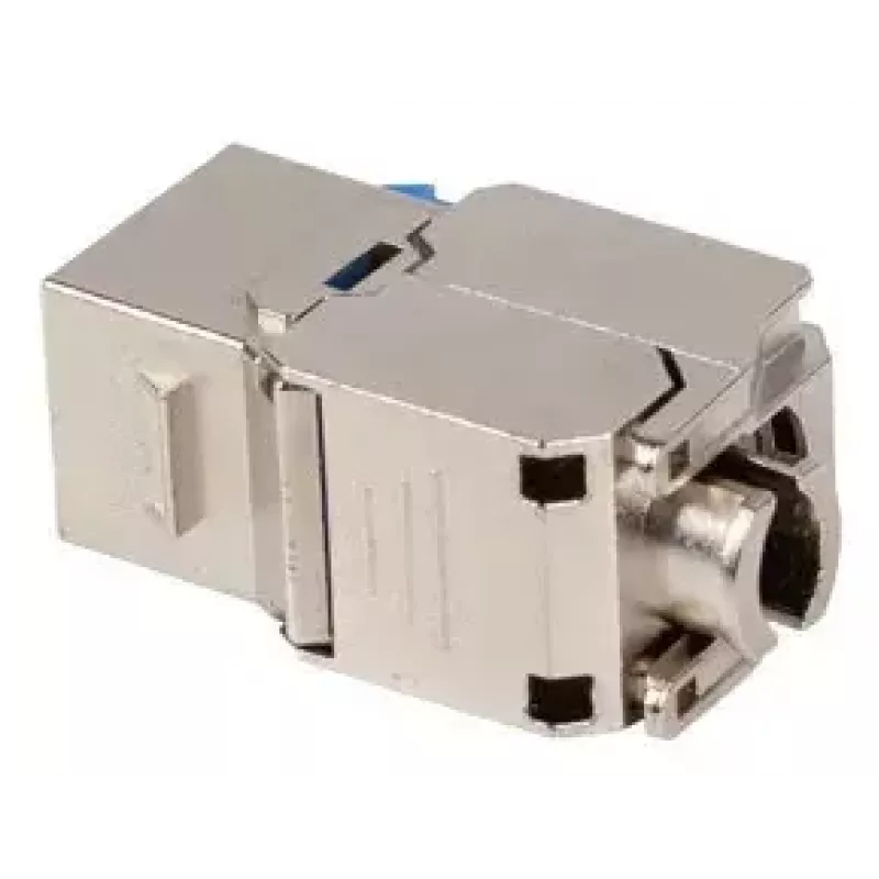 Keystone-module Lanberg KSF6-4000, platte RJ-45-aansluiting, blauw-zilver