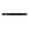 PDU Lanberg PDU-05E-0200-BK 5 AC-stopcontacten 1U zwart
