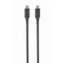 USB-C-naar-USB-C-kabel Gembird CCP-USB3.1-CMCM-1M — 1 m, USB 3.2 Gen 1, zwart