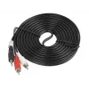 Audiokabel LANBERG 3,5 mm naar 2×cinch-stekker, 5 m, zwart