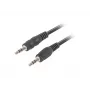 Audiokabel LANBERG 3,5 mm stekker–stekker 1,2 m zwart