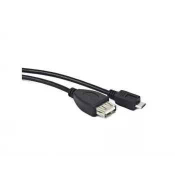 USB 2.0-kabel LANBERG OEM-0006 — USB A naar Micro-USB B, 0,15 m, zwart
