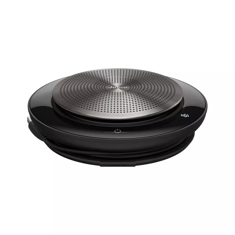 Jabra Speak 750 MS Teams, universeel, zwart, zilver, 30 m, 70 dB, 0,9 m, touch