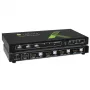 Techly 4x1 USB HDMI 4Kx2K IDATA KVM-HDMI4U KVM-switch zwart