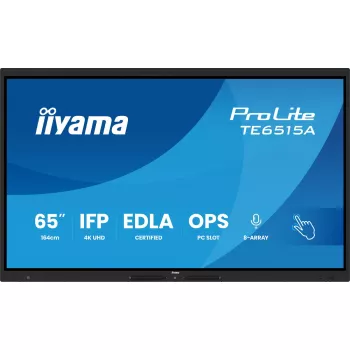 Monitor iiyama TE6515A-B1AG 65 inch 4K UHD touchscreen-display