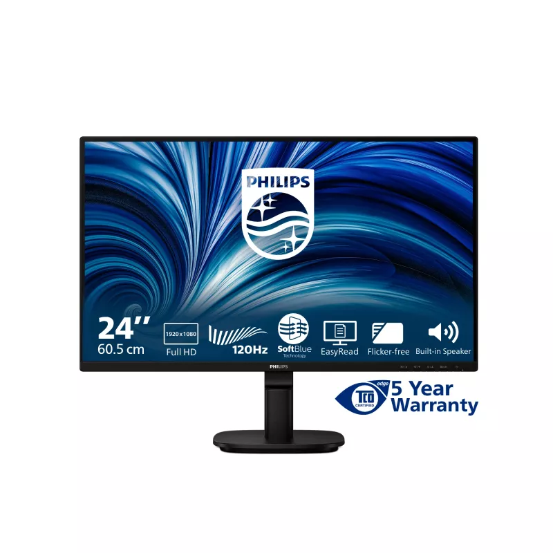 Philips 2000 series 24B2N2200/00 computermonitor 60,5 cm (23,8 inch) 1920 x 1080 Pixel Full HD LCD zwart