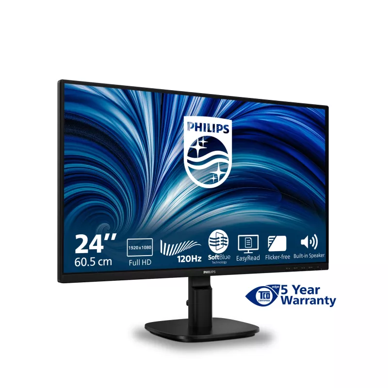 Philips 2000 series 24B2N2200/00 computermonitor 60,5 cm (23,8 inch) 1920 x 1080 Pixel Full HD LCD zwart