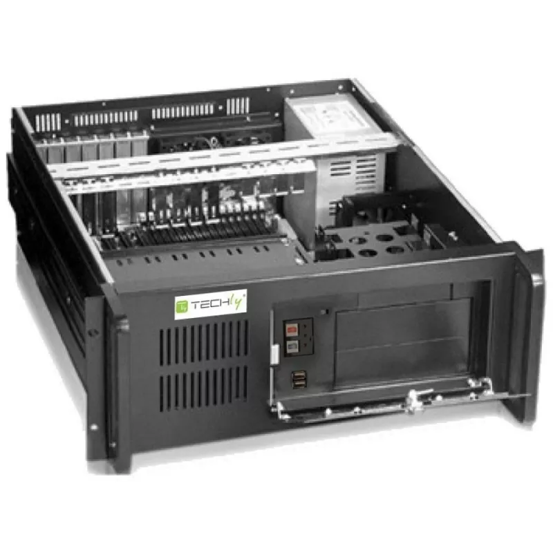 Techly Industrial 4U rackmount computerbehuizing I-CASE MP-P4HX-BLK2