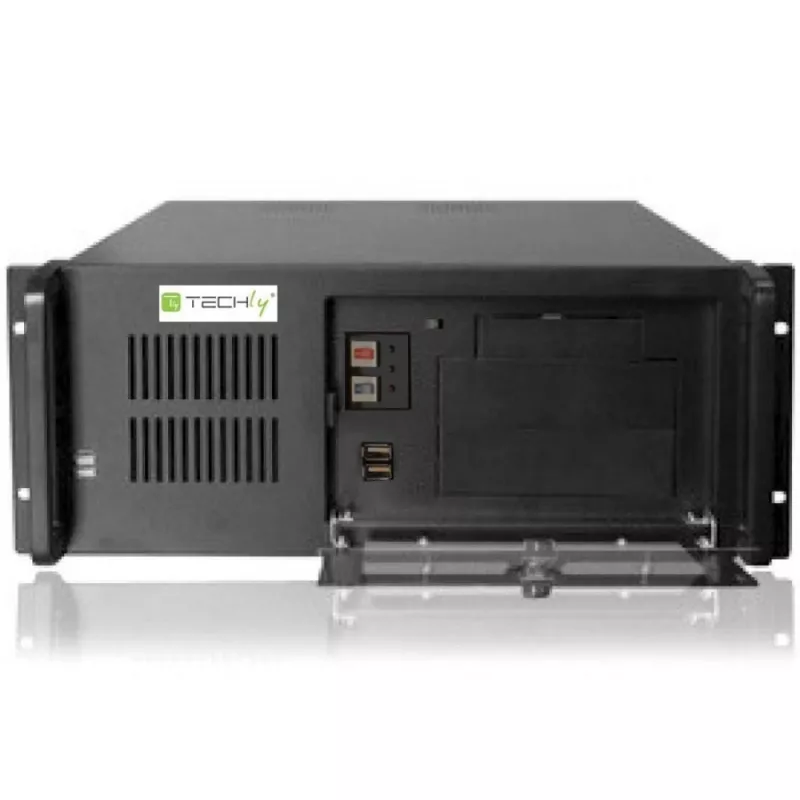 Techly Industrial 4U rackmount computerbehuizing I-CASE MP-P4HX-BLK2