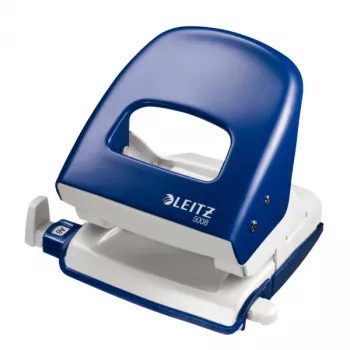 Leitz NeXXt perforator 5008, 2-gaats 30 vel, 30 vel, blauw, wit, 8 cm, 3 mm, A4, A5, A6, Folio, US-Quart, 107 mm