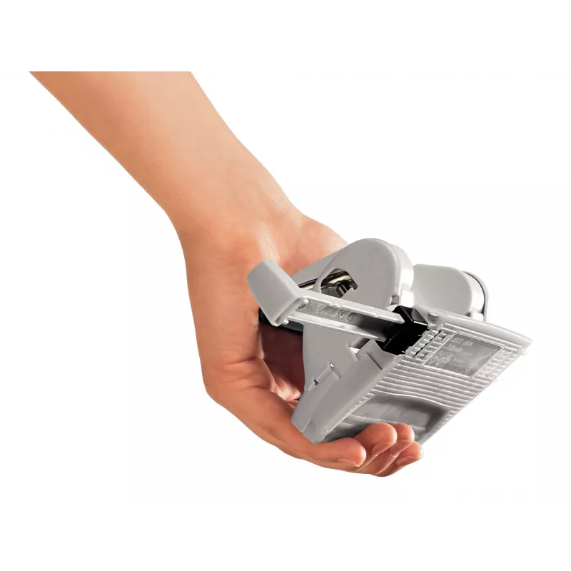 Leitz NeXXt 5038 perforator (5038-00-35), 16 vel, metalen bovenkant met kunststof bodem, met aanslagliniaal, blauw