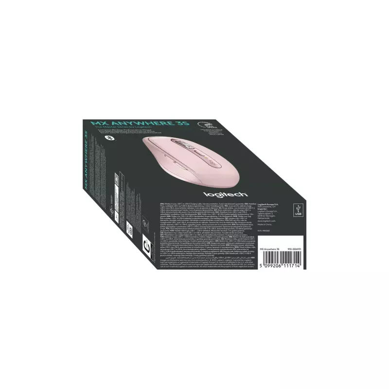 Muis Logitech MX 3S roze USB optisch