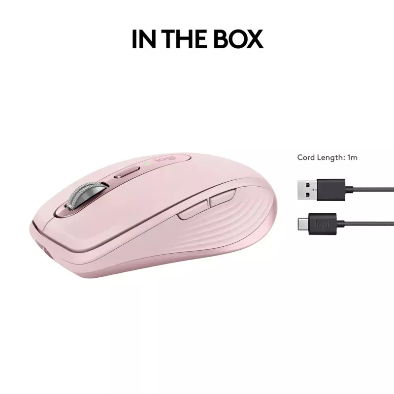 Muis Logitech MX 3S roze USB optisch