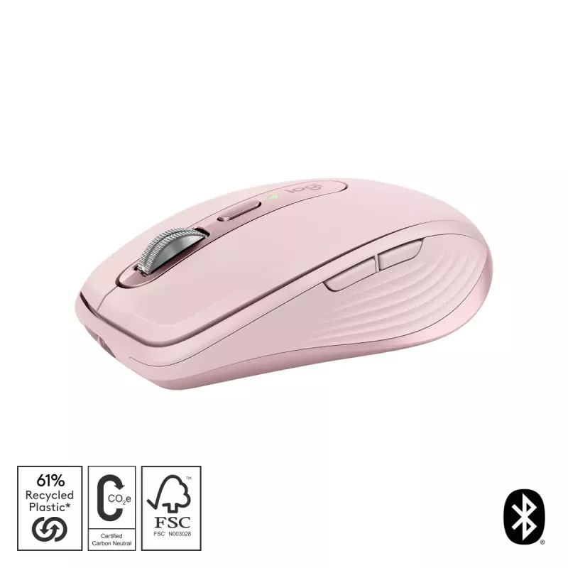 Muis Logitech MX 3S roze USB optisch