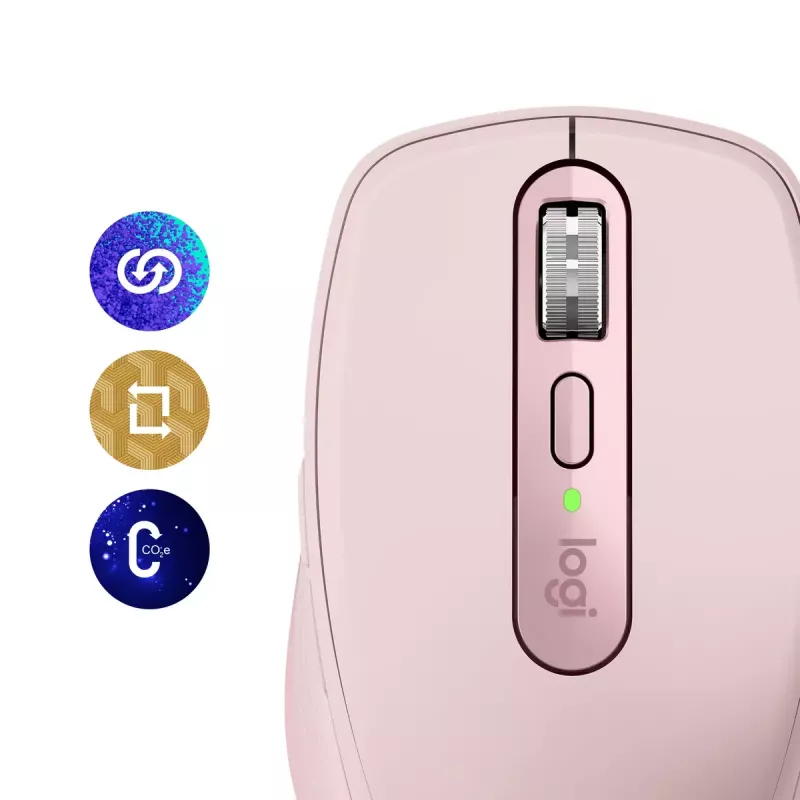 Muis Logitech MX 3S roze USB optisch