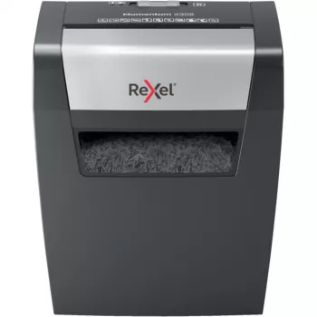 Rexel Momentum X308 cross cut papierversnipperaar P3, deelsnede, 5 x 42 mm, 15 L, 100 vel, 70 dB, knoppen