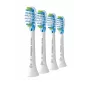 Philips Premium Plaque Defence HX9044/87 4-pack borstelkoppen, 4 st., wit, 3 maanden, medium, 62000 bewegingen per minuut, Philips