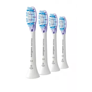 Philips Premium Gum Care HX9054/87 4-pack borstelkoppen, 4 st., wit, 3 maanden, zacht, 62000 bewegingen per minuut, Philips