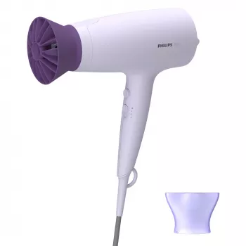 Haardroger Philips BHD341/10 2100 W, paars, 6 snelheden, 6 warmtestanden, koudstand, stylingmondstuk