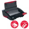 GBC CombBind CB20 kunststof bindmachine, zwart/zilver/rood