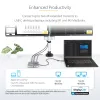 StarTech.com USB-C-dockingstation, dual 4K 60Hz HDMI, compatibel met Macbook Pro (M1/M2/M3/M4) en Windows, USB-A/USB-C 10Gbps-hub, 100W Power Delivery, GbE, SD, 56cm kabel