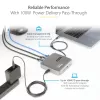 StarTech.com USB-C-dockingstation, dual 4K 60Hz HDMI, compatibel met Macbook Pro (M1/M2/M3/M4) en Windows, USB-A/USB-C 10Gbps-hub, 100W Power Delivery, GbE, SD, 56cm kabel