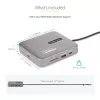 StarTech.com USB-C-dockingstation, dual 4K 60Hz HDMI, compatibel met Macbook Pro (M1/M2/M3/M4) en Windows, USB-A/USB-C 10Gbps-hub, 100W Power Delivery, GbE, SD, 56cm kabel