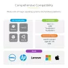 StarTech.com USB-C-multipoort-adapter – 4K 60Hz HDMI – HDR – 2-poorts 5Gbps USB 3.0-hub – 100W Power Delivery Pass-Through – GbE – Works with Chromebook gecertificeerd – Windows/macOS