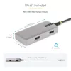 StarTech.com USB-C-multipoort-adapter – 4K 60Hz HDMI – HDR – 2-poorts 5Gbps USB 3.0-hub – 100W Power Delivery Pass-Through – GbE – Works with Chromebook gecertificeerd – Windows/macOS